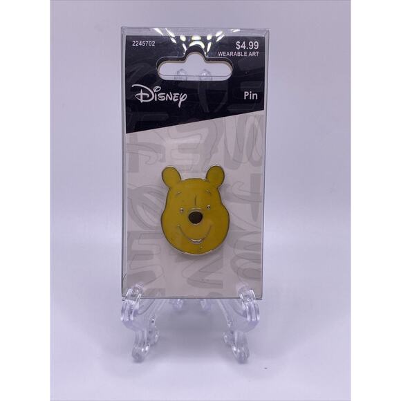 Disney Neon Tuesday Winnie the Pooh Face Smiling Pin New - Picture 1 of 7